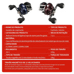 Carretilha de Pesca 19+1 Rolamentos 10KG Drag