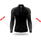 Camisa de Pesca Black Brasil Proteção UV500 com Zíper