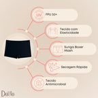 Sunga Boxer Massh Lisa Forrada com Cordão de Regulagem Masculina Adulto Moda Praia FPS 50
