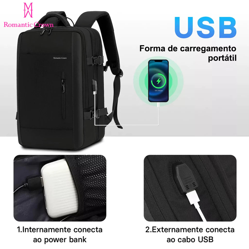 Mochila de Viagem Executiva Impermeável