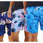 KIT 3 Short Tactel Grosso Masculino Mauricinho Adulto Surf Praia Piscina Secagem Rápida Academia Bermuda Verão