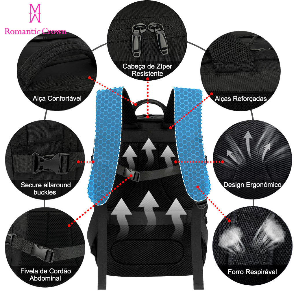 Mochila de Viagem Executiva Impermeável