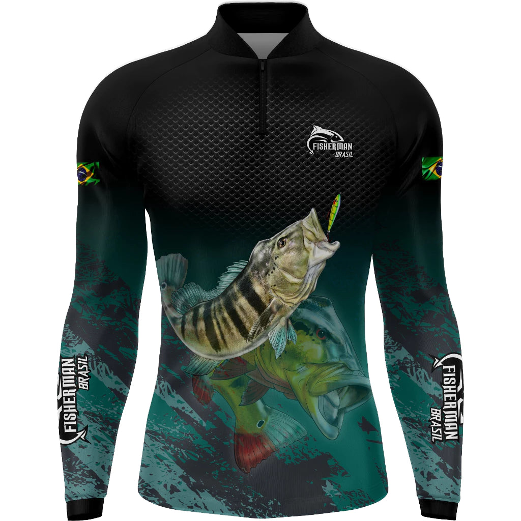 Camiseta de Pesca Tucunaré FisherMan + Proteção UV
