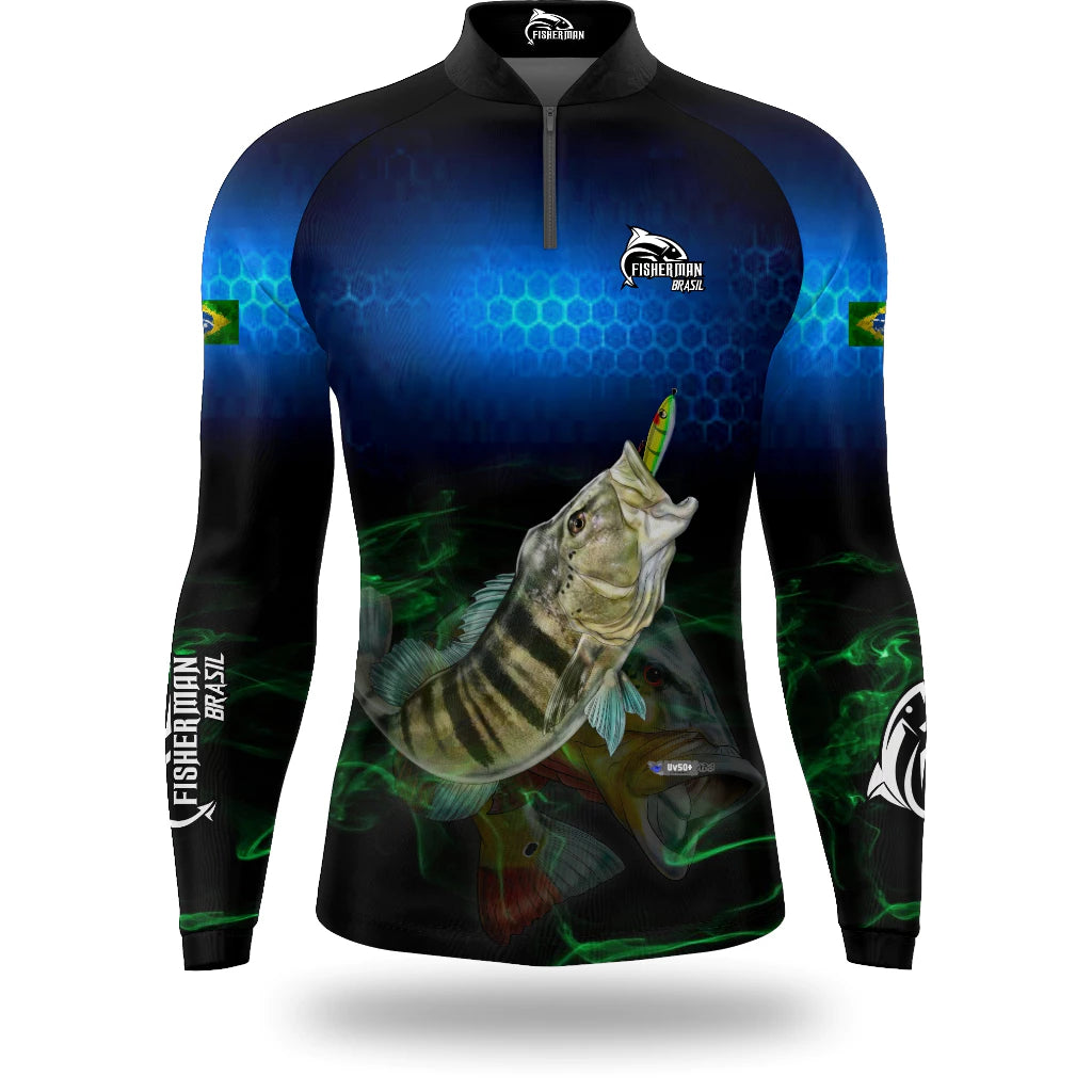 Camiseta de Pesca Tucunaré FisherMan + Proteção UV