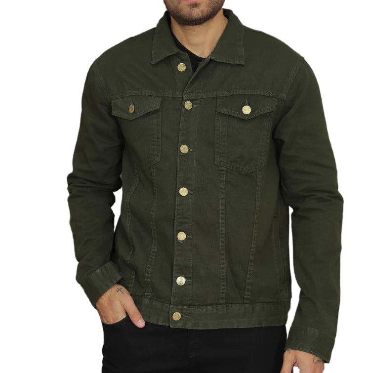 Jaqueta Jeans Sarja Masculina Fit