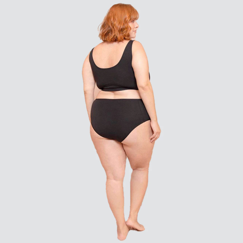 Kit 5 Calcinhas Plus Size Cós Alto