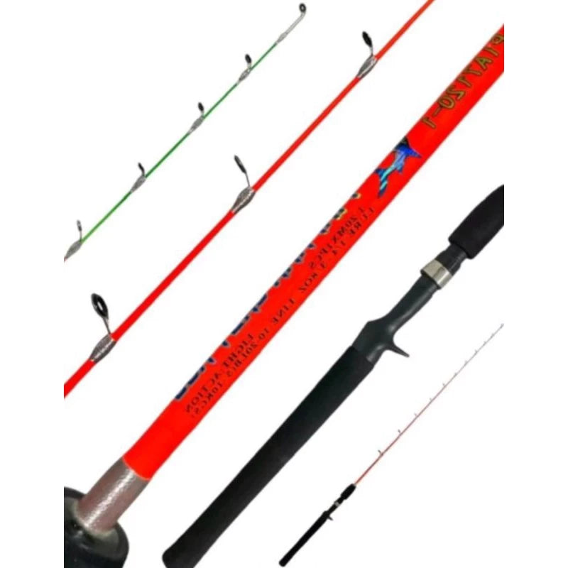 Vara Pesca Piapara 1,20m 20lbs P/carretilha Inteiriça