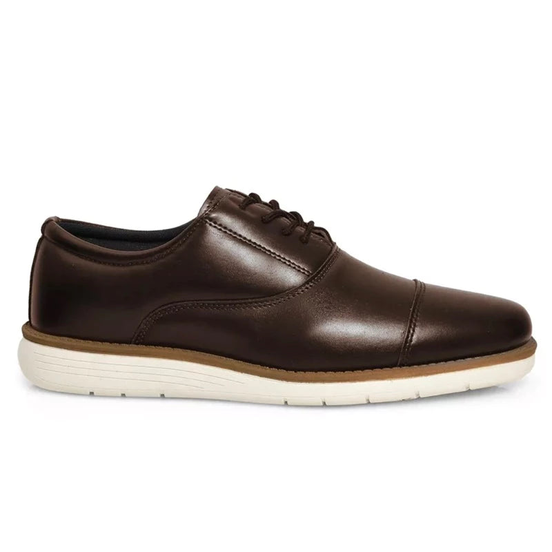 Kit ModernMan 5 em 1: 2 Sapatos Oxford Masculino Couro Legítimo + 3 Brindes Exclusivos: Cinto, Carteira e Relógio
