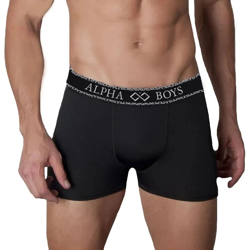 Kit 5 Cuecas Box de Microfibra Alpha Boys Original (APENAS 1 KIT POR PESSOA) - lojaidealgolden