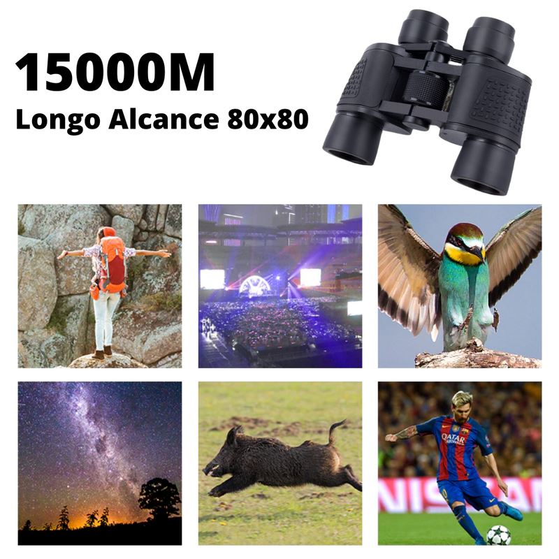 Binóculos Profissional HD 80x80 | Longo alcance & Visão Noturna [BLACK FRIDAY]