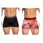 Kit 10 Cuecas Box Boxer BJ Microfibra Lisas ou Estampadas (PAGUE 7 E LEVE 10)