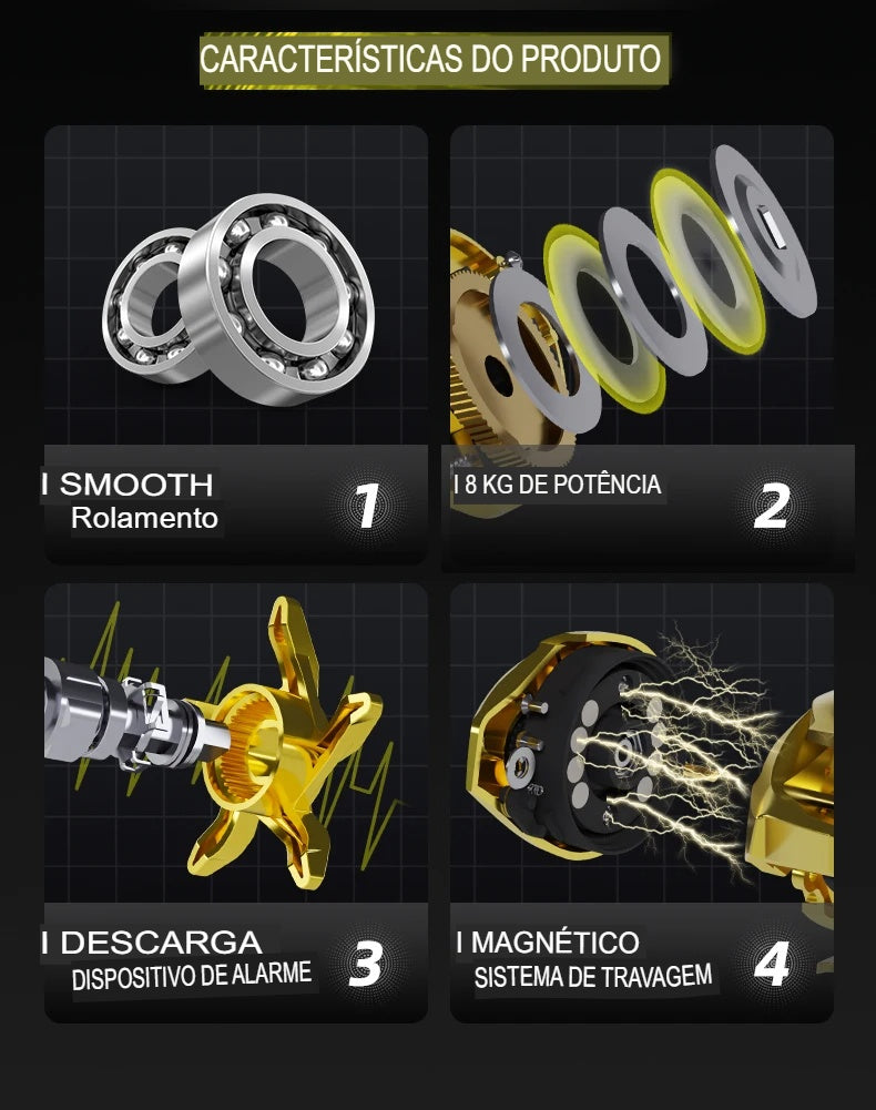 Carretilha Gold 7.2:1