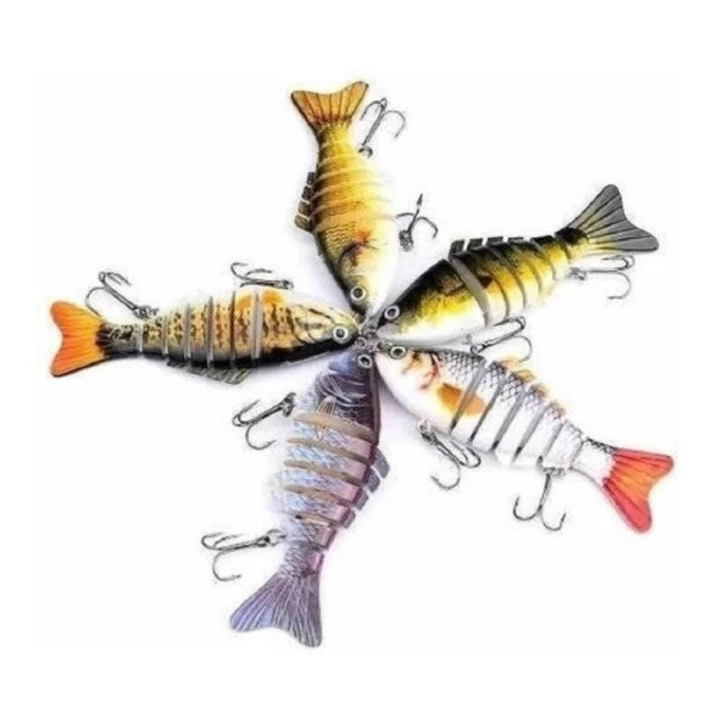 [COMPRE 4 E LEVE 5] Isca Artificial Articulada Lambari P Tucunaré + Estojo de Brinde