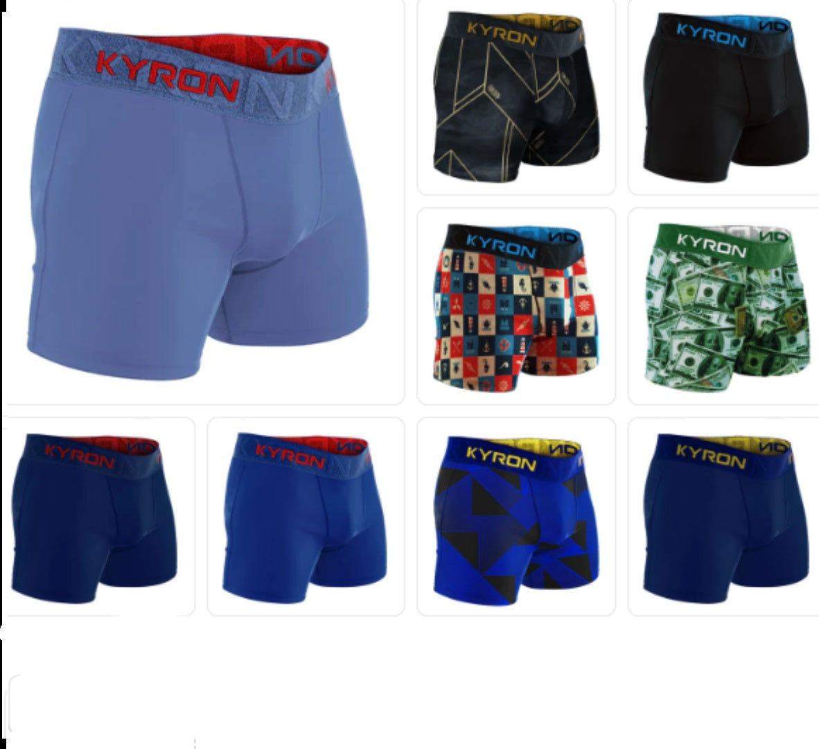 Kit Cuecas Box Boxer de Microfibra (COMPRE 7 E LEVE 10)