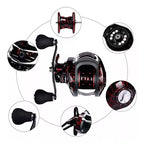 Carretilha de Pesca 19+1 Rolamentos 10KG Drag