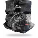 Kit Camisa FisherMan Traira Preta com Proteção UV500 + Bandana de Brinde