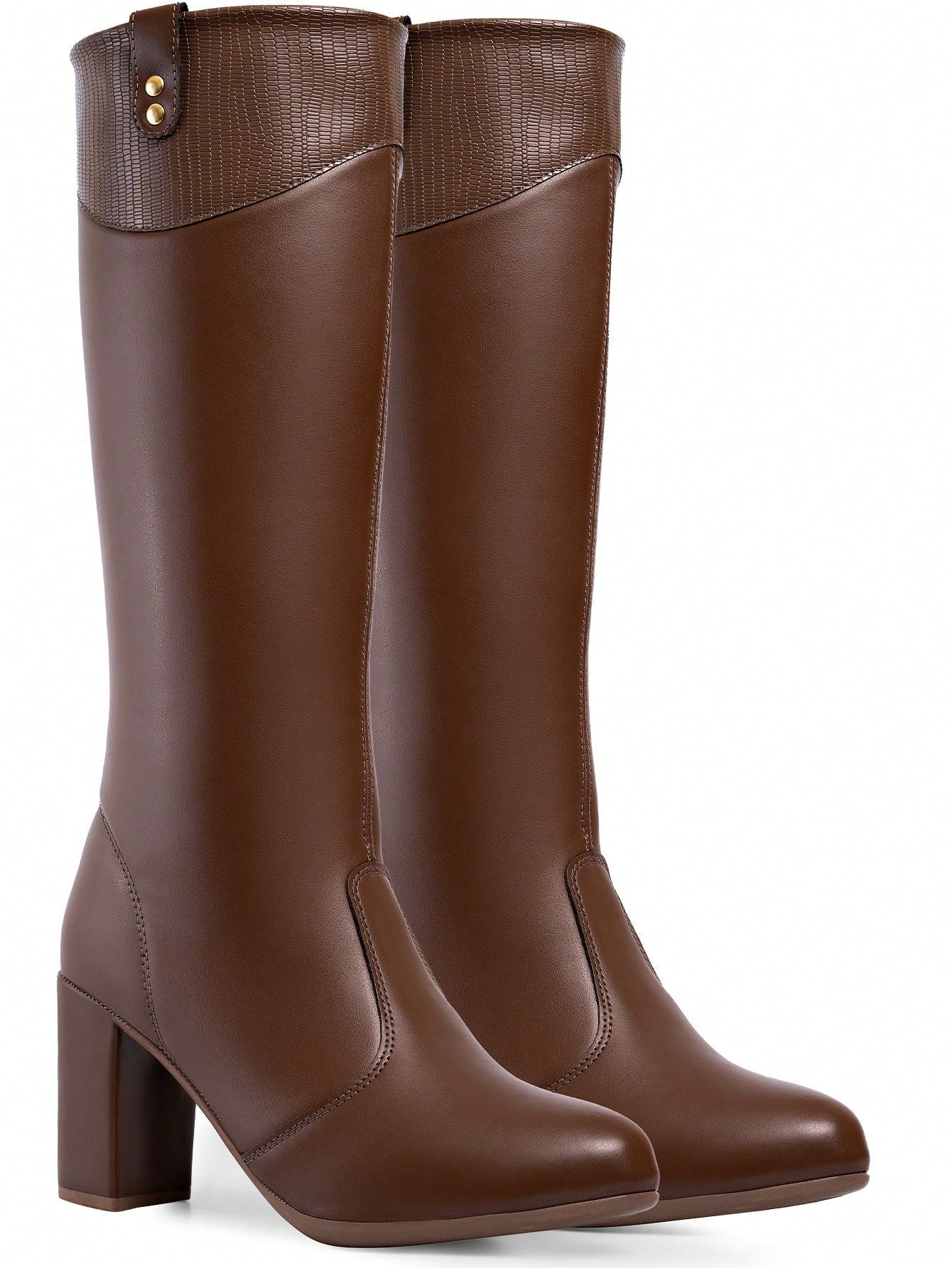 Bota Feminina de Couro  Cano Alto