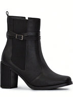 Bota Feminina Coturno Tratorado