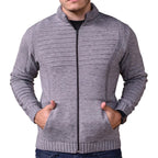 Casaco de Frio Masculino em Lã Tricot
