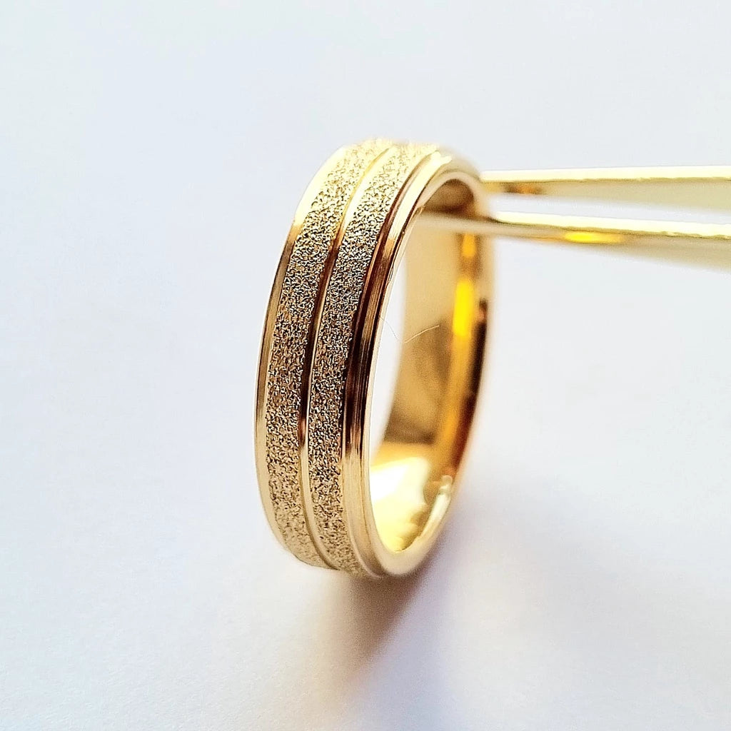 Aliança banhada a Ouro 18K + Saquinho de Brinde