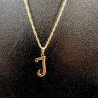 Colar De Letra Inicial 100% Dourado Premium
