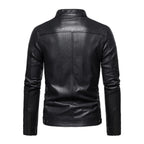 Jaqueta De Couro Masculina Slim Resistente