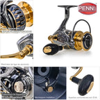 Molinete de Pesca Geração 2024 Alta Velocidade 25Kg Drag