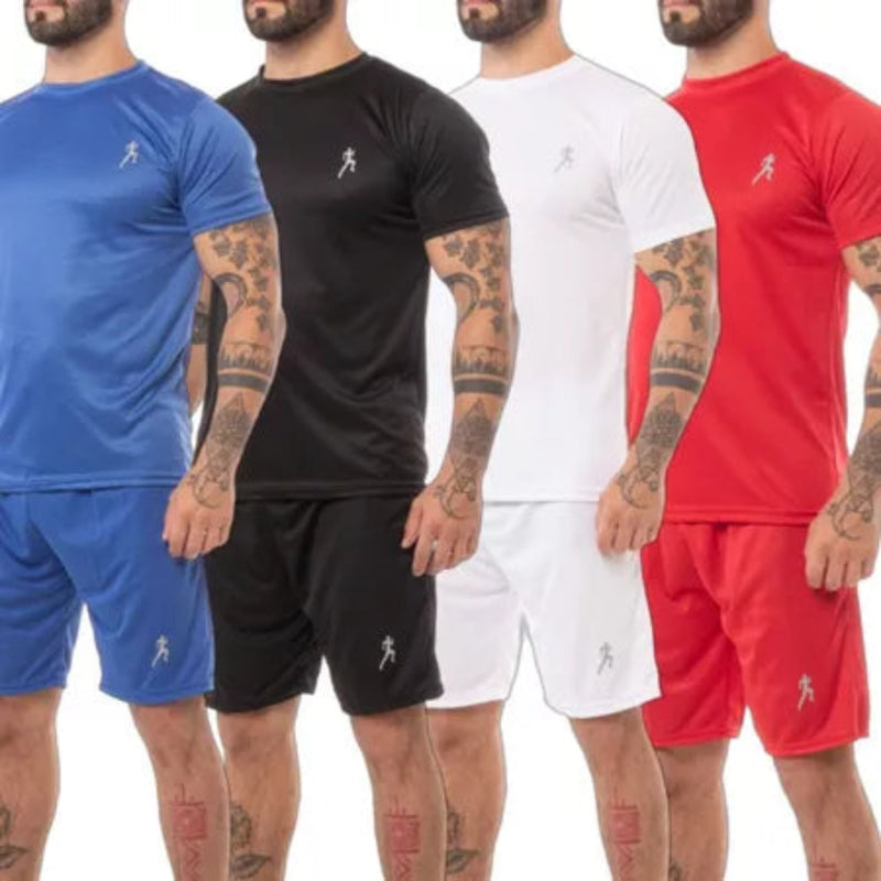 Kit 4 camisetas Masculinas + 4 Bermudas Academia 2025