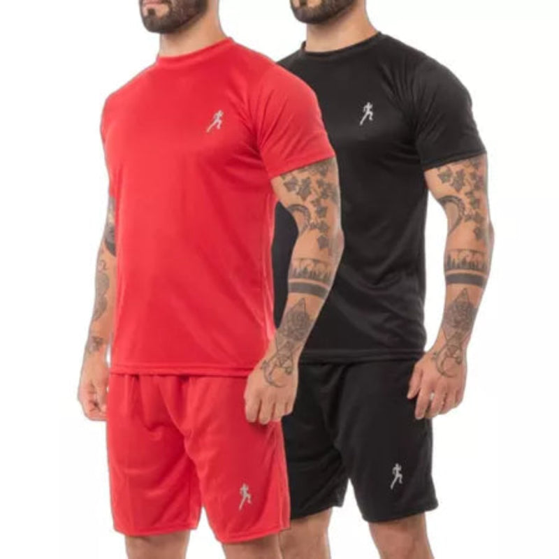 Kit 4 camisetas Masculinas + 4 Bermudas Academia 2025