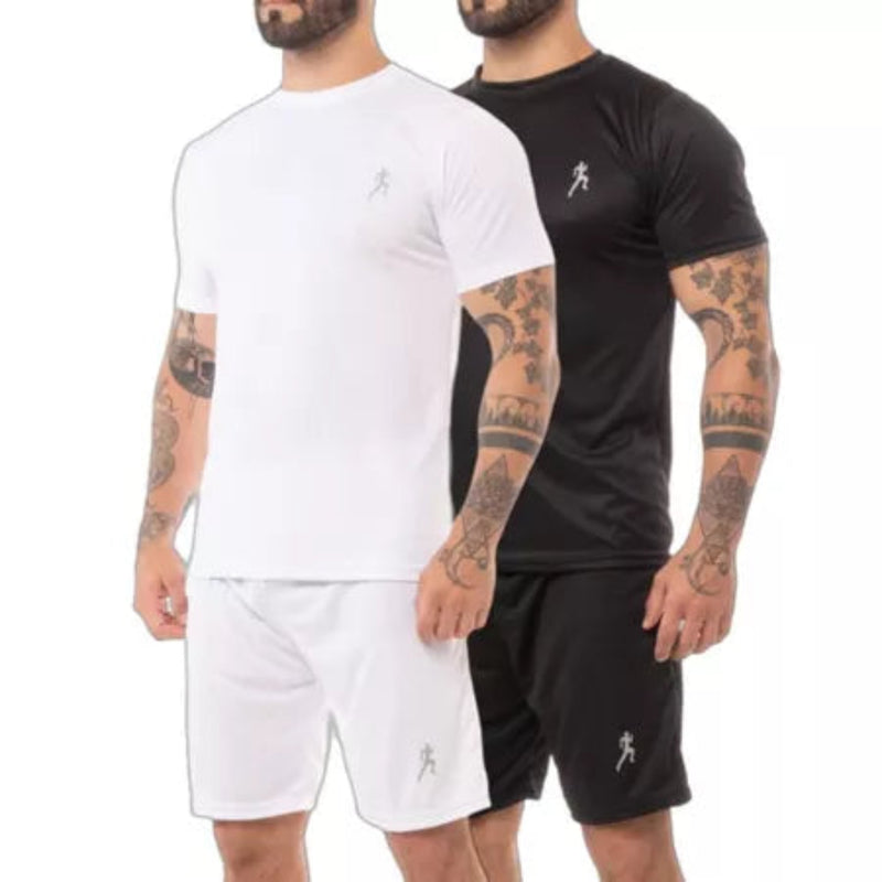 Kit 4 camisetas Masculinas + 4 Bermudas Academia 2025