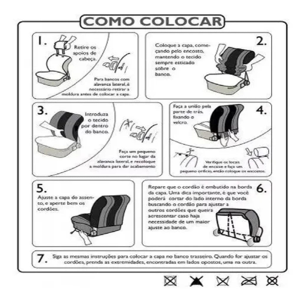 Capa Para Banco De Carro Couro Ford Ka Focus Escort Ecosport Fiesta
