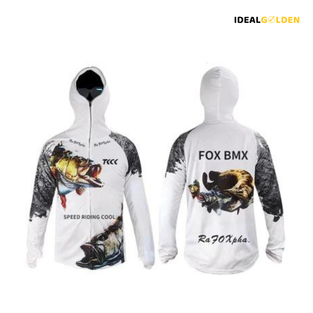 Roupas de Pesca Com Capuz e Proteção UV