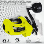 Carretilha Marítima 6.4:1 Arrasto de 15 Kg