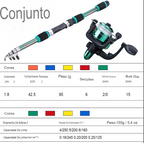 Kit Pesca Pesqueiro Vara 1.80M e Molinete 5.2:1  Arrasto Máximo 5Kg + Brinde