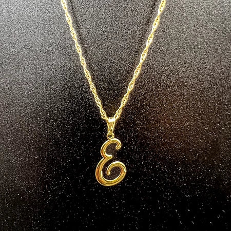 Colar De Letra Inicial 100% Dourado Premium