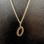 Colar De Letra Inicial 100% Dourado Premium