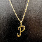 Colar De Letra Inicial 100% Dourado Premium