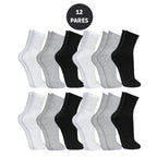 Kit 12 Pares de Meias Cano Alto - lojaidealgolden