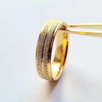 Aliança banhada a Ouro 18K + Saquinho de Brinde