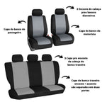 Capa Para Banco De Carro Couro Ford Ka Focus Escort Ecosport Fiesta