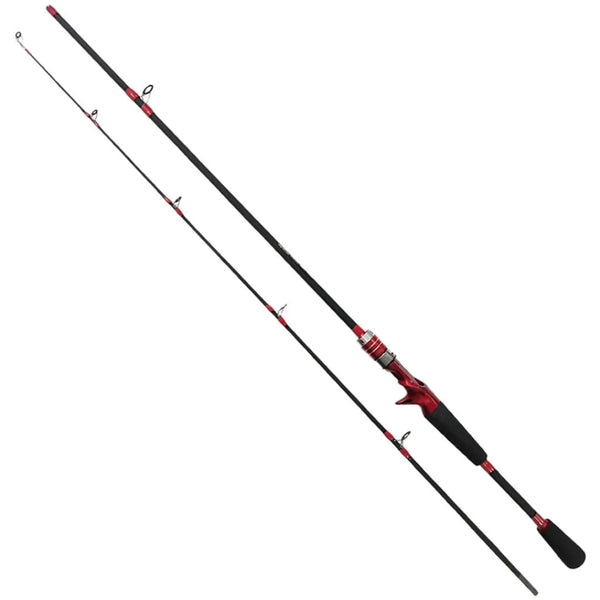 Vara de Pesca Fibra de Carbono 1,80mt 35lb 2 Pts Carretilha