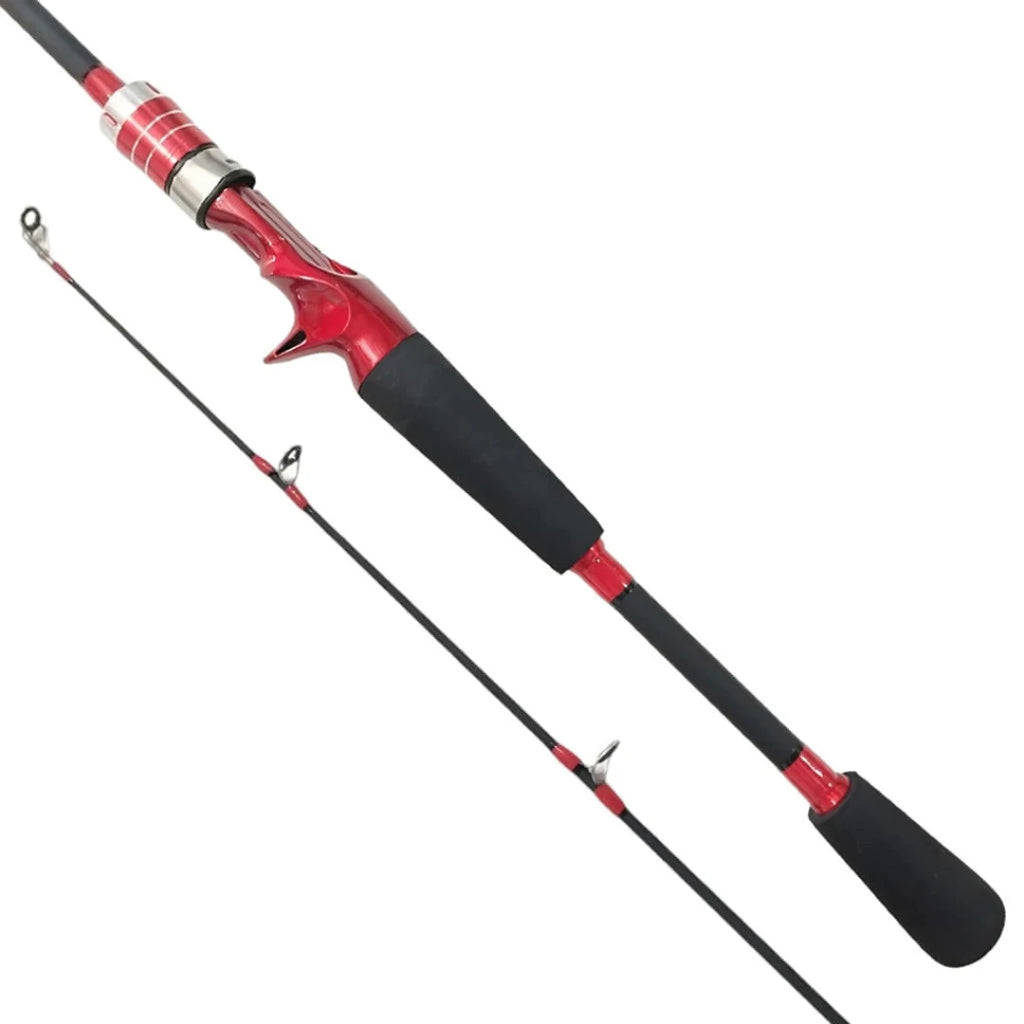 Vara de Pesca Fibra de Carbono 1,80mt 35lb 2 Pts Carretilha