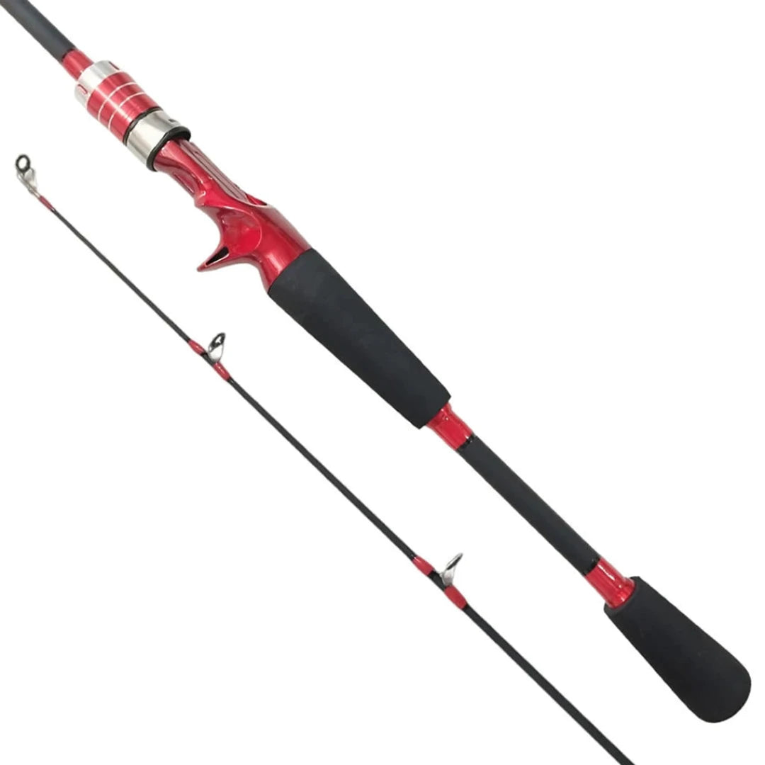 Vara de Pesca Fibra de Carbono 1,80mt 35lb 2 Pts Carretilha