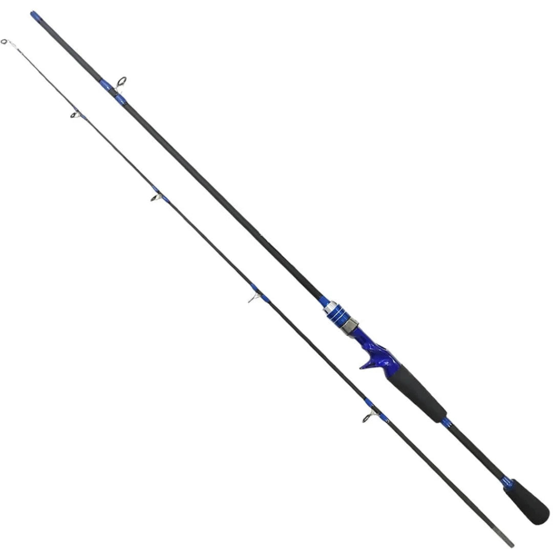 Vara de Pesca Fibra de Carbono 1,80mt 35lb 2 Pts Carretilha