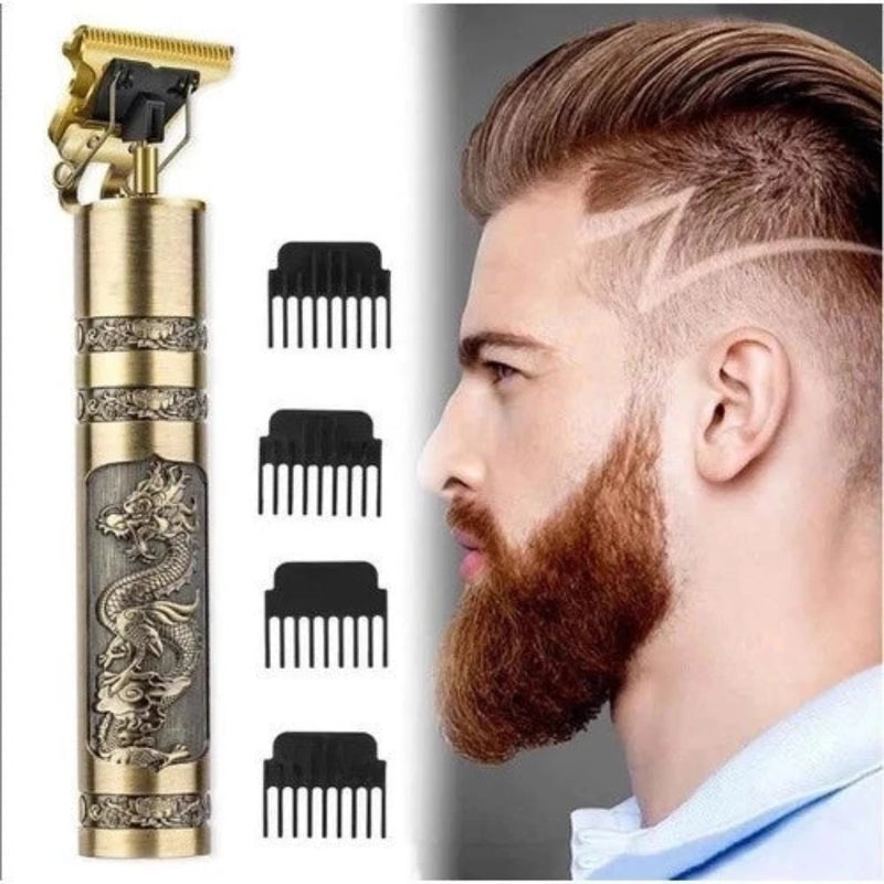 Barbeador e Máquina de Cortar Cabelo Dragão + BRINDE APARADOR DE PELOS