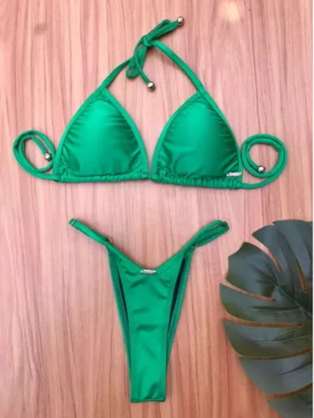 Biquíni Cortininha Fio Dental Bojo Removível Cós Regulável 2025