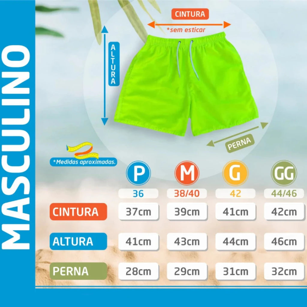 Bermuda Masculina Estilo Mauricinho Tecido Premium