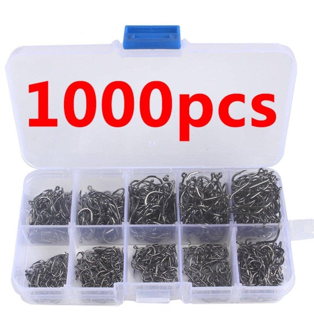 400/500/600/1000 Peças de Anzol de Aço de Carbono Para Rios, Lagos, Pesqueiros, Mar pesca lojaidealgolden 