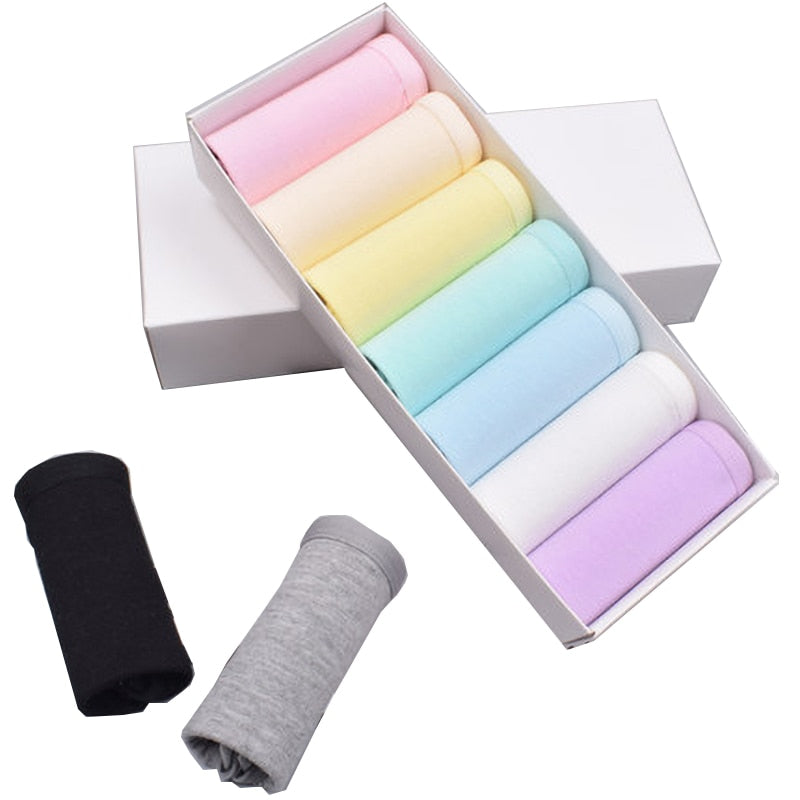 Kit Com 7 Calcinhas Antibacterianas - 100% Algodão - lojaidealgolden