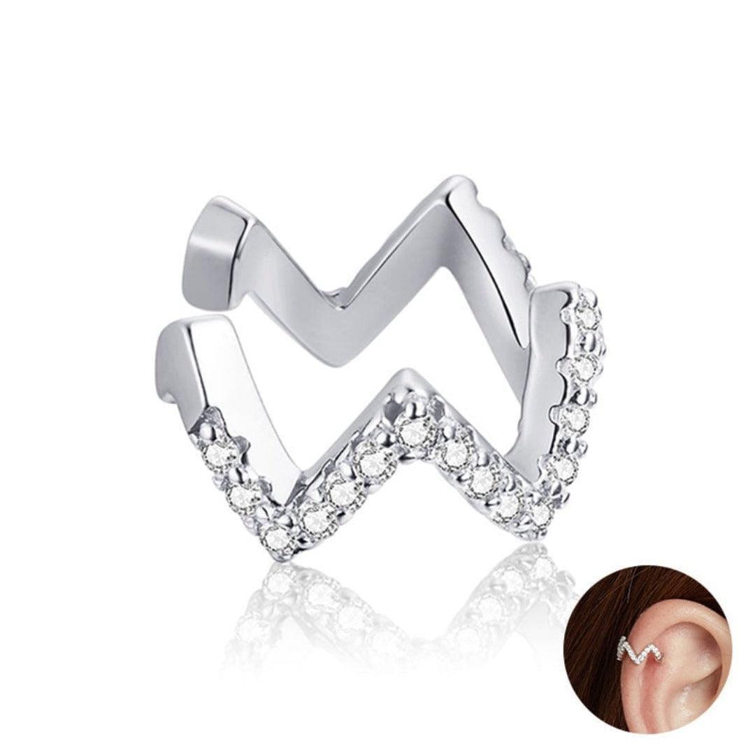 Brinco Luxuoso Prateado